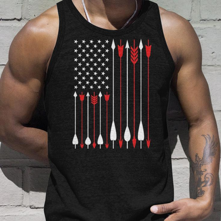 Bow Hunting Usa American Flag Archery Bow Hunter Tank Top Gifts for Him