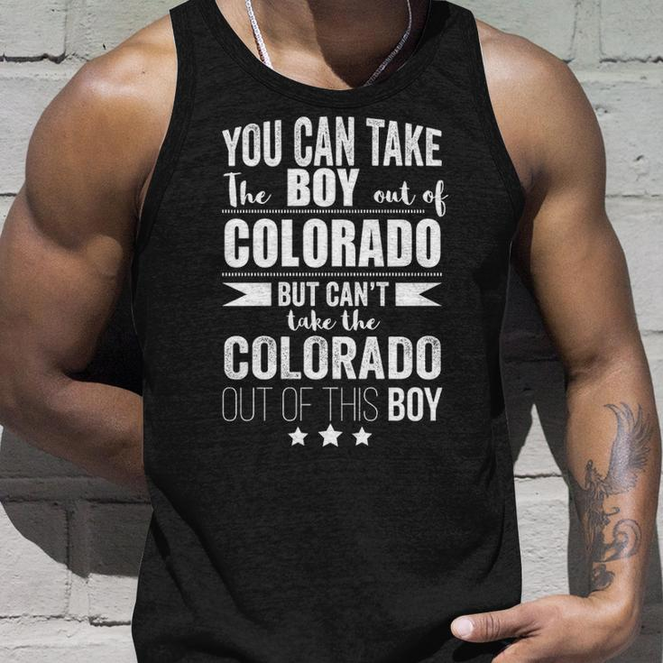You Can Take The Boy Out Of Colorado But Can't Take The Colorado Out Of This Boy Tank Top Gifts for Him