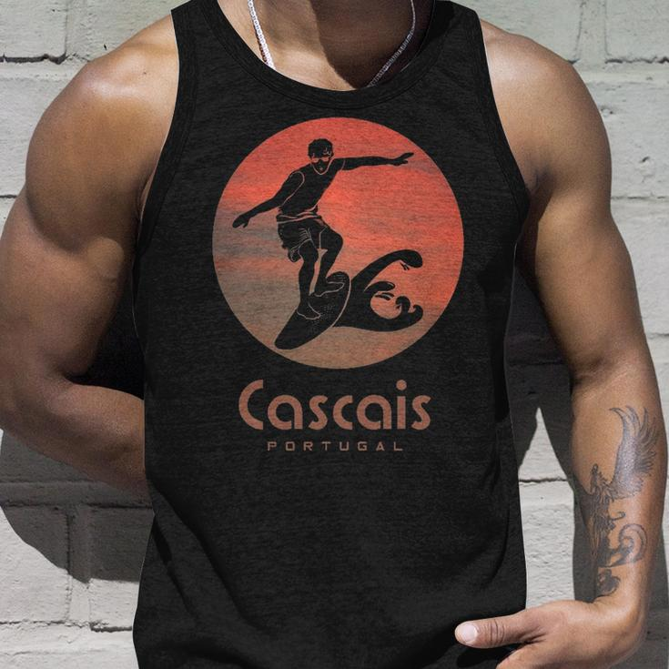 Cascais Portugal Windsurfing Surfing Surfers Tank Top Gifts for Him