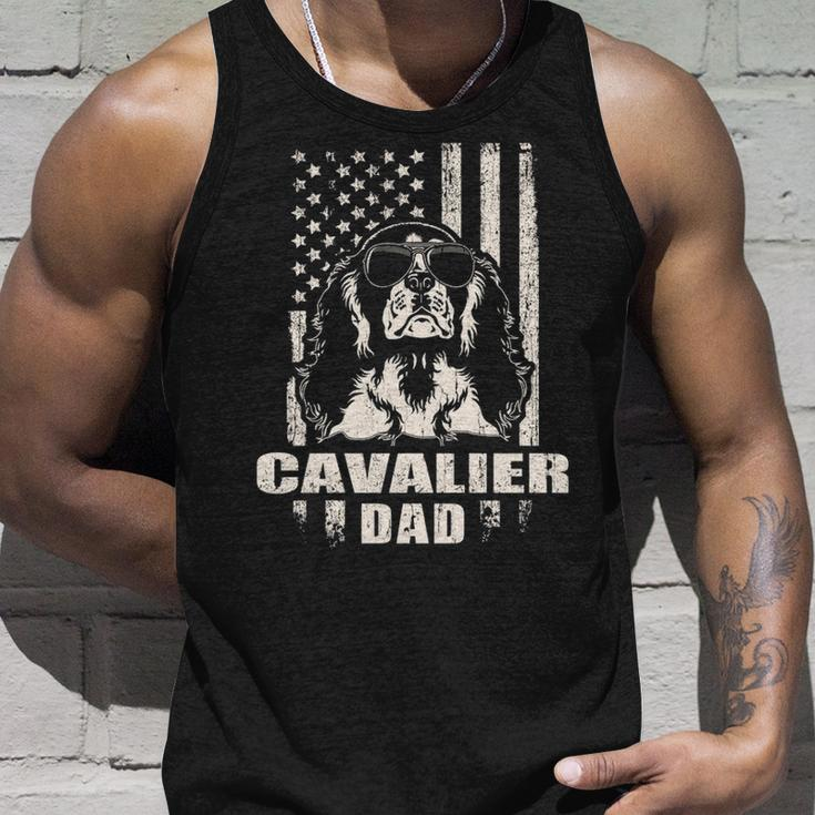 Cavalier Dad Cool Vintage Retro Proud American Tank Top Gifts for Him