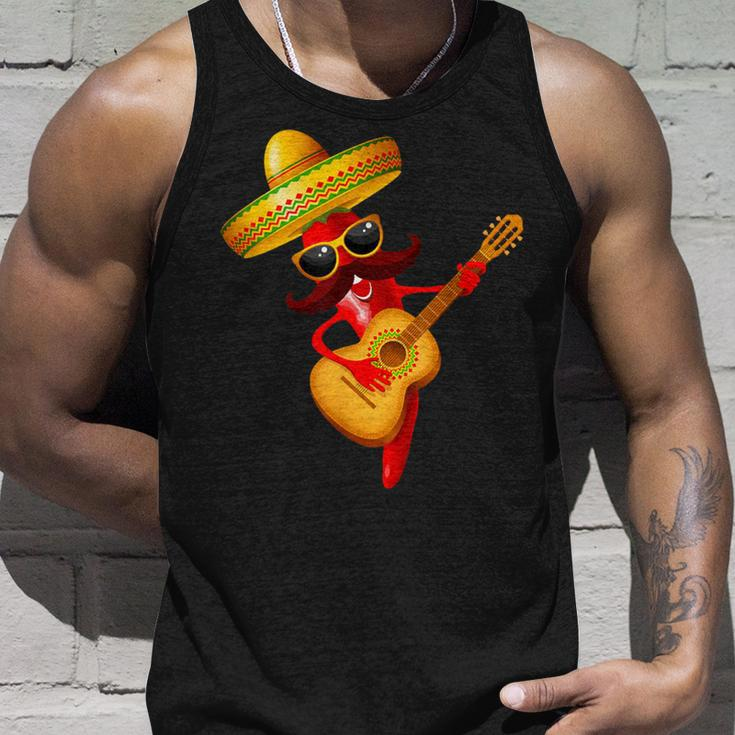 Cinco De Mayo Mexikanische Lustige Gitarre Lets Fiesta Cinco De Mayo Tank Top Geschenke für Ihn