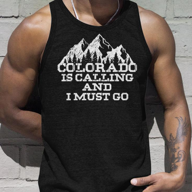 Colorado Is Calling And I Must Go Mountains Tank Top Gifts for Him