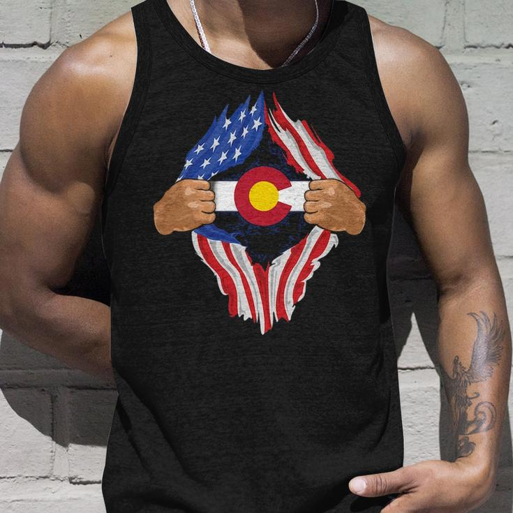 Colorado Roots Inside State Flag American Proud Tank Top Gifts for Him