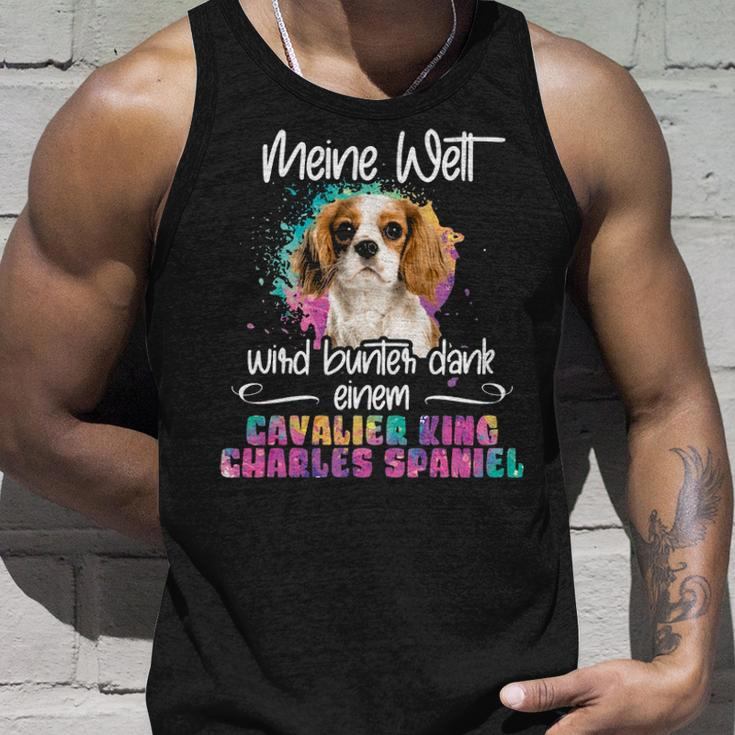 Colourful Cavalier King Charles Spaniel Dog Mummy Tank Top Gifts for Him