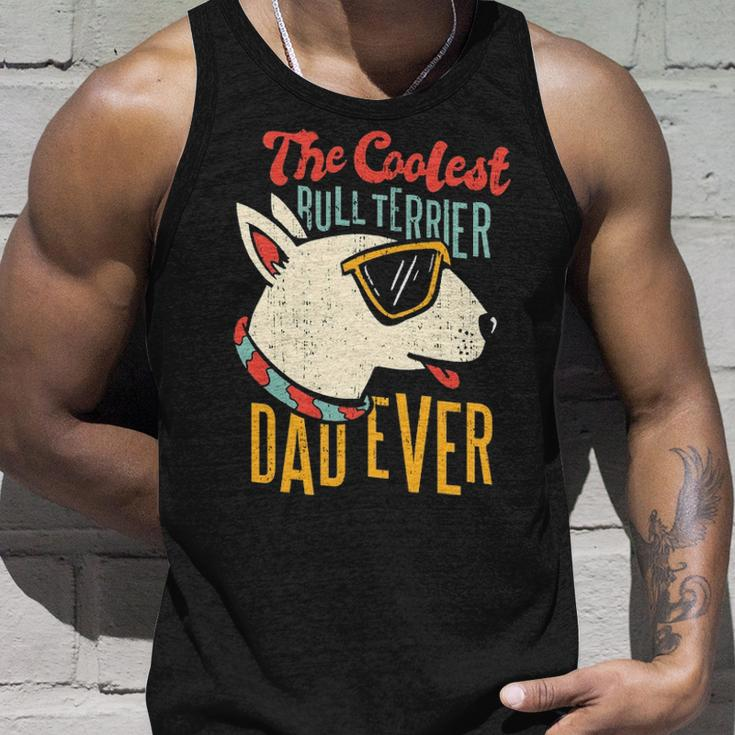The Coolest Bull Terrier Dad Ever Dog Dad Dog Owner Pet Tank Top Gifts for Him