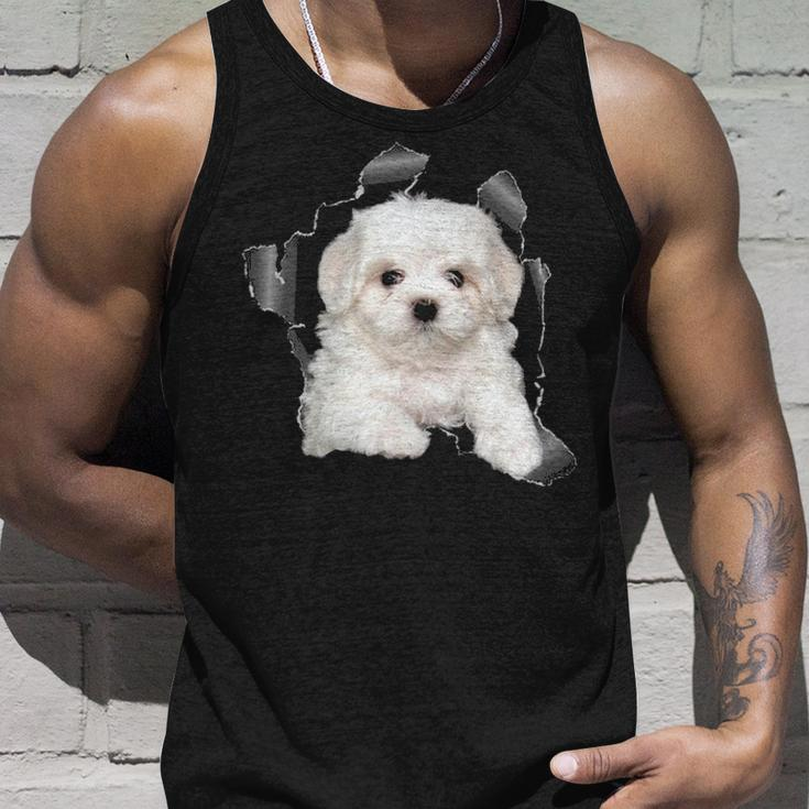 Cute Maltese Torn Cloth Maltese Lover Dog Owner Puppy Tank Top Gifts for Him