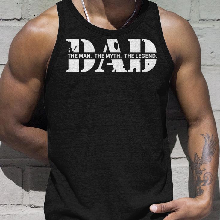 Dad The Man The Myth The Legend Papa Der Mann Mythos Legende Tank Top Geschenke für Ihn