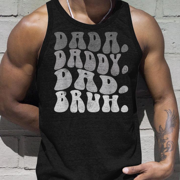 Dada Daddy Dad Bruh Lustiger Ehemann Papaatertag Herren Tank Top Geschenke für Ihn