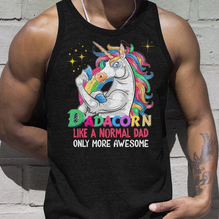 Dadacorn Muscle Unicorn Familienmatching Für Papa-Liebhaber Tank Top Geschenke für Ihn