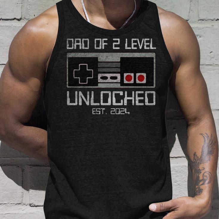 Daddy Wieder Nivellierte Bis Zu Papaon 2 Zwei Level Unlocked Gamer Tank Top Geschenke für Ihn