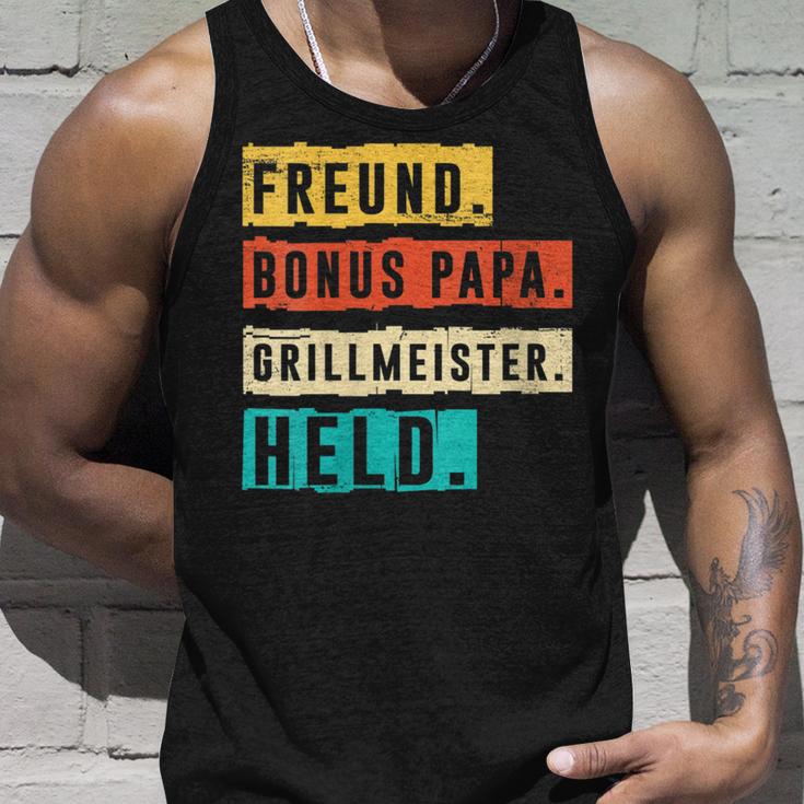 Damen Grillmeister Grillen Bonus Papa Mit-Ausschnitt Tank Top Geschenke für Ihn