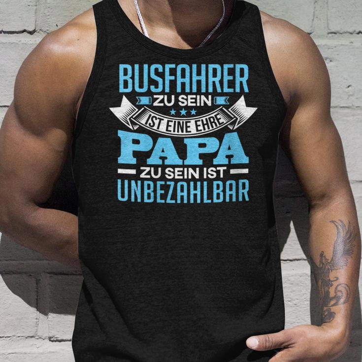 Damen Individuelles Geschenk Papaatertag Beruf Busfahrer Mit-Ausschnitt Tank Top Geschenke für Ihn