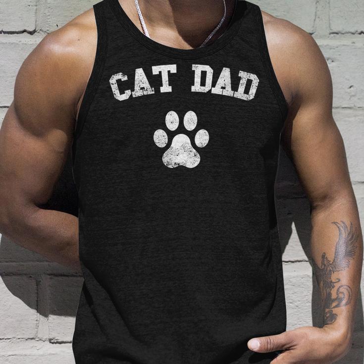 Damen Katze Papa Für Männeratertag Weihnachten Geburtstag Lustig Beste Mit-Ausschnitt Tank Top Geschenke für Ihn