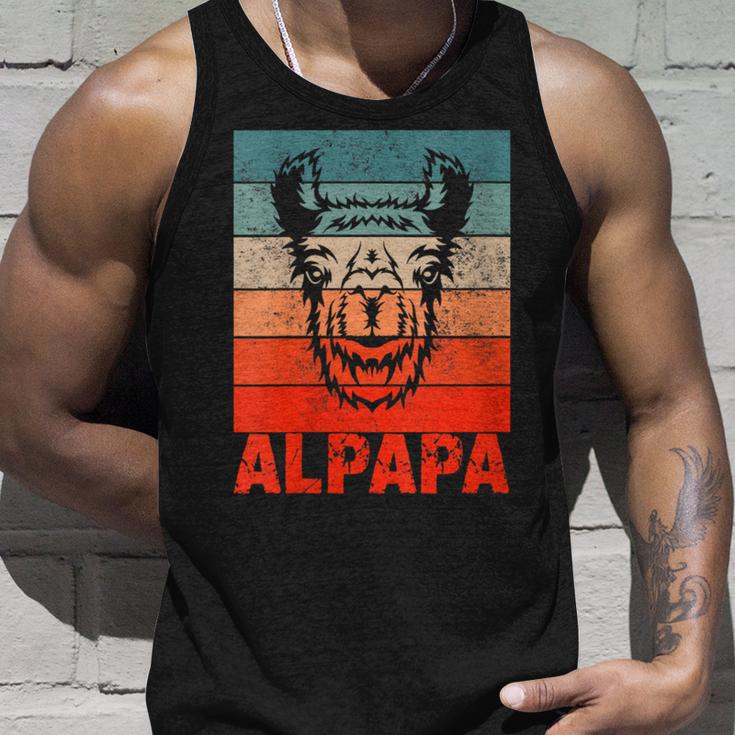 Damen Papa Alpaka Alpapaatertag Bester Frischgebackenerater Mit-Ausschnitt Tank Top Geschenke für Ihn