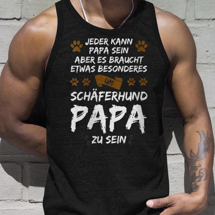 Damen Schäferhund Papa Zu Sein Schäferhund Papa Mit-Ausschnitt Tank Top Geschenke für Ihn