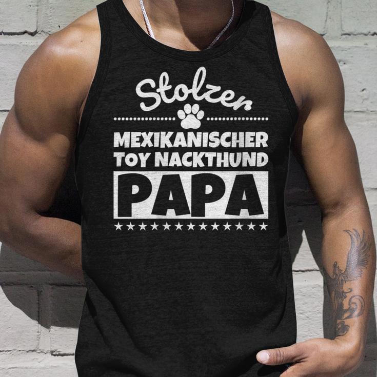 Damen Stolzer Mexikanischer Toy-Nackthund Papa Mit-Ausschnitt Tank Top Geschenke für Ihn