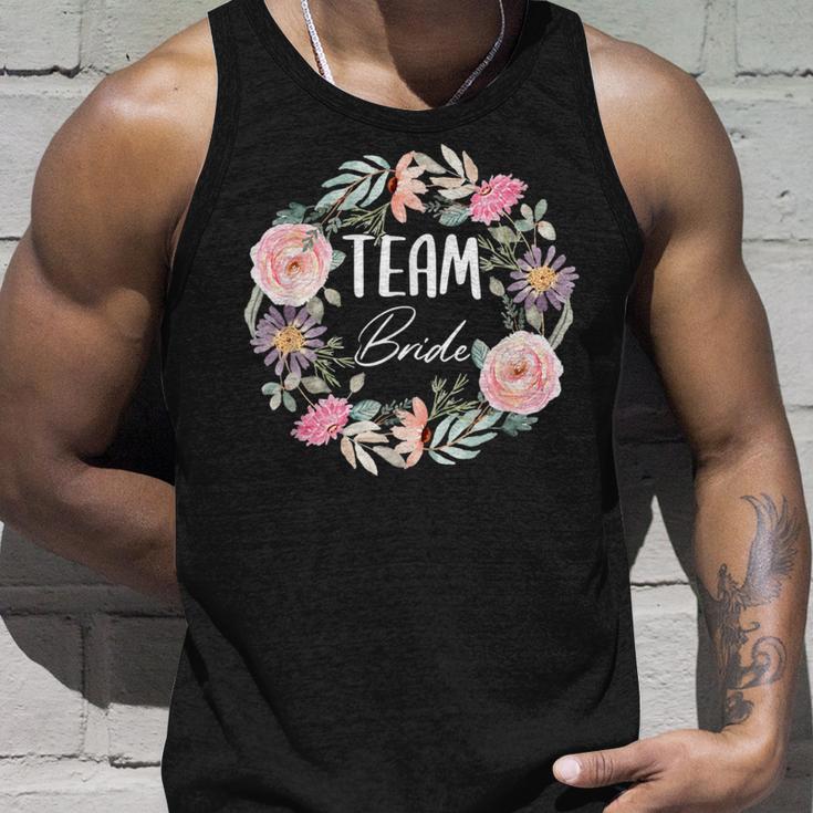 Damen Team Bride Blumenkranz Junggesellenabschied Jga Tank Top Geschenke für Ihn