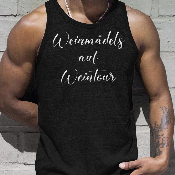 Damen Weinmädels Auf Weintour Rotwein Weintrinkerin Weinfest Wein Tank Top Geschenke für Ihn