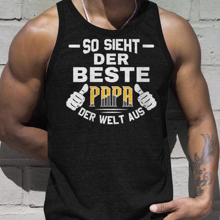 Damenateratertag So Sieht Der Beste Papa Der Welt Aus Mit-Ausschnitt Tank Top Geschenke für Ihn