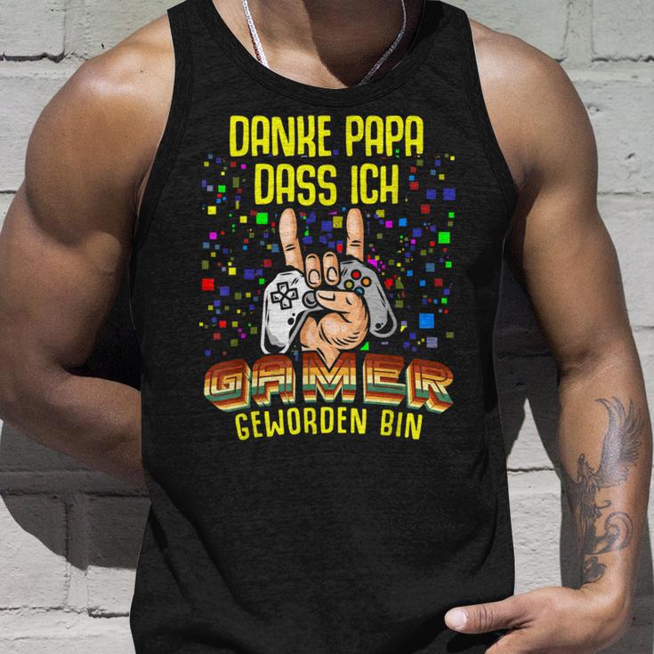 Danke Papa Dass Ich Gamer Werden Bin Zocken Gaming Tank Top Geschenke für Ihn