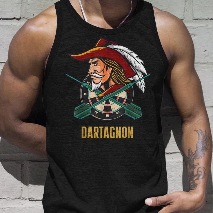 Dartagnan Dart Musker Darts Bullseye Retro Tank Top Geschenke für Ihn