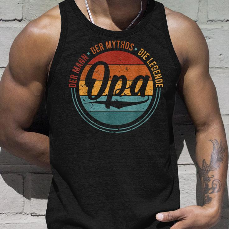 'Der Mann Der Mythos Die Legend Grandpa Grandfather Dad Grandpa Tank Top Geschenke für Ihn