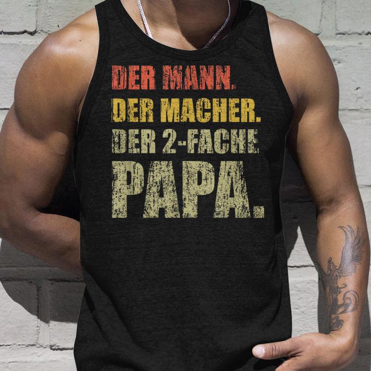 Der Mann Der Macher Der Zweifach Papa Tank Top Geschenke für Ihn