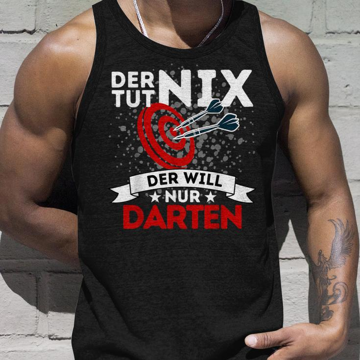 Der Tut Nix Der Will Nur Darten Dart Player Tank Top Geschenke für Ihn