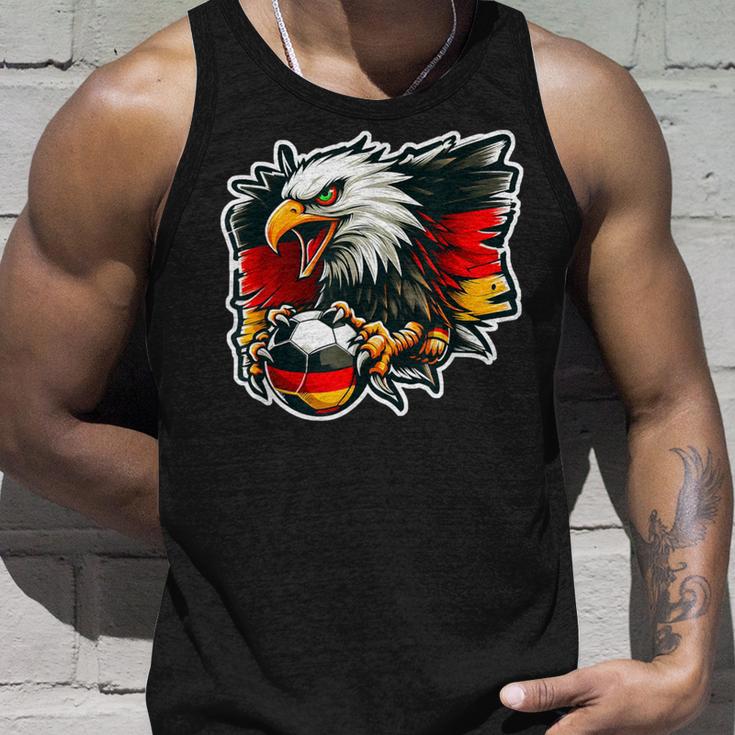 Deutsch Banner Fan Deutschland Flagge Wütender Adler Tank Top Geschenke für Ihn