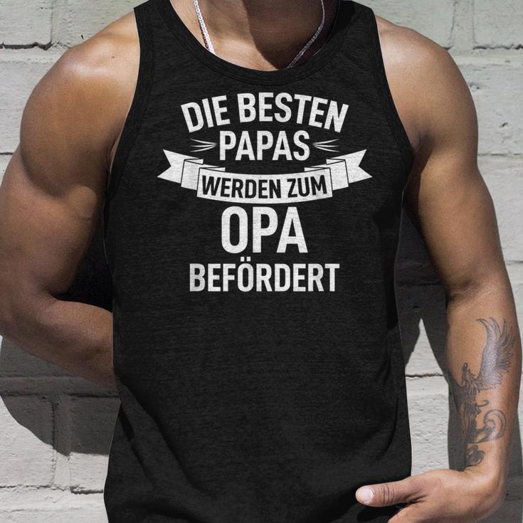 Die Beste Papas Werden Zum Opa Beförderte The Best Papas Will Be Become Tank Top Geschenke für Ihn