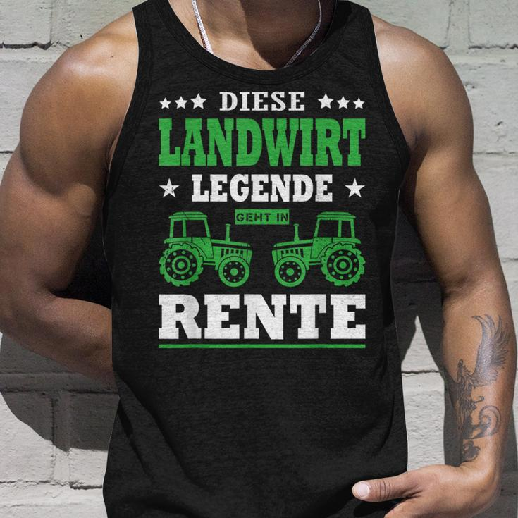 Diese Landwirt Legende Geht In Rente Ruhestand Pensioner Bauer Tank Top Geschenke für Ihn