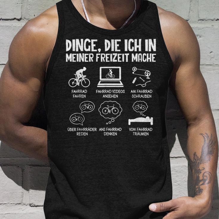 Dinge Die Ich In Meiner Freizeit Mache Bicycle Cyclist Tank Top Geschenke für Ihn