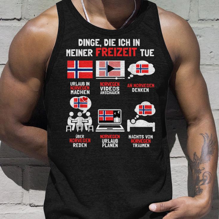 Dinge Die Ich In Meiner Freizeit Tue Norway Tank Top Geschenke für Ihn