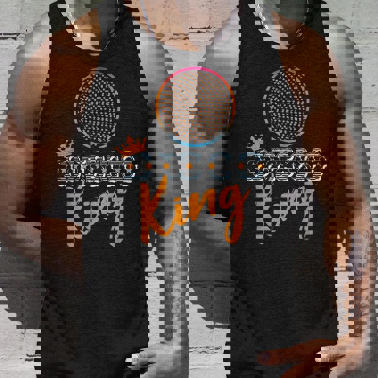 Disco King Espejo Ball Old School Retrointage Disco Dj Top Camiseta sin mangas Regalos para él