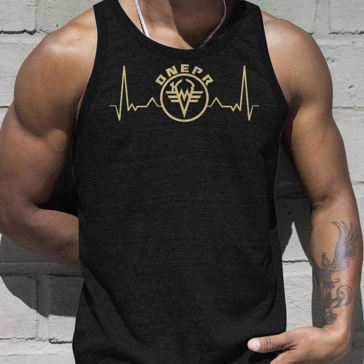 Dnepr Motorcycle Span Offroad Motorcycle Biker Ekg Tank Top Geschenke für Ihn