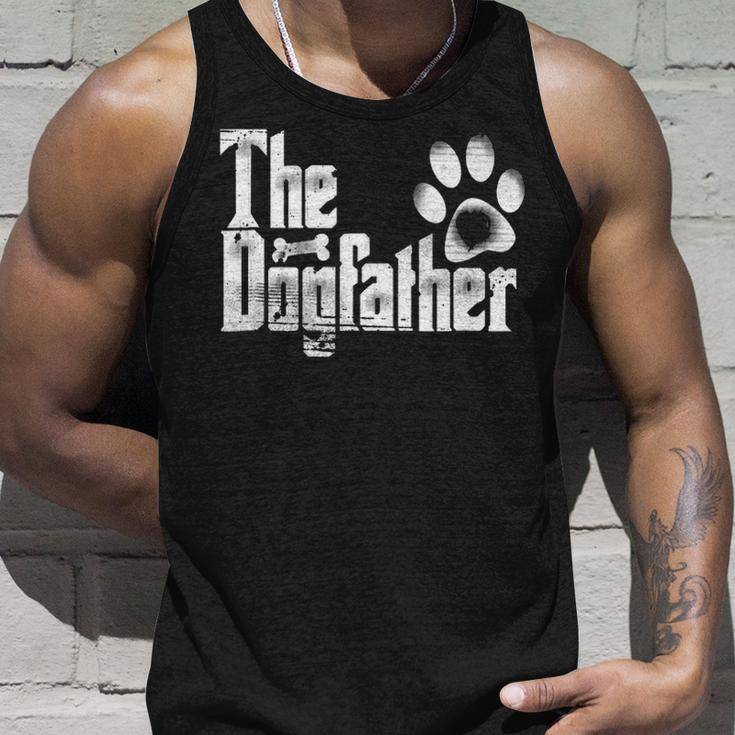 The Dogfather Dog Dad Father's Day Tank Top Gifts for Him