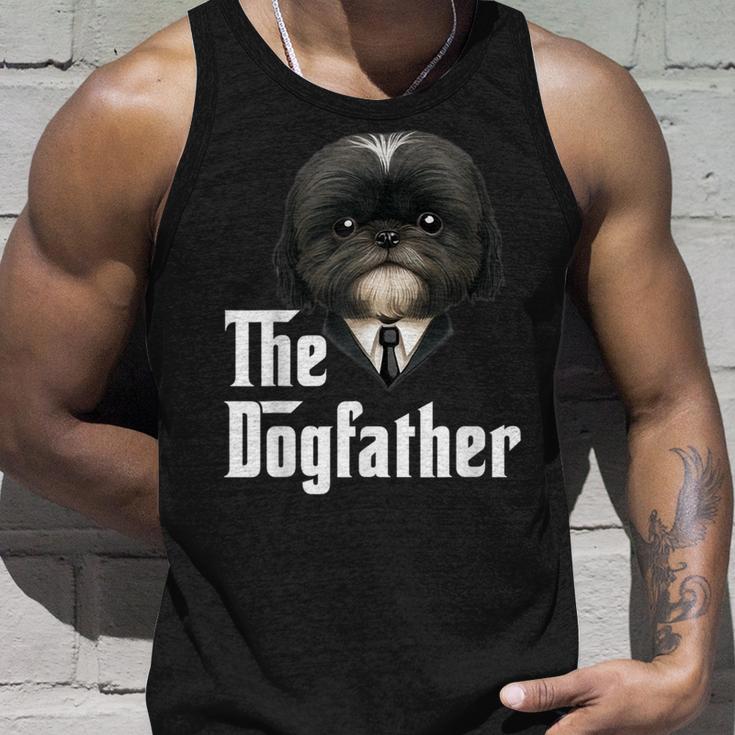 The Dogfather Shih Tzu Dad Shih Tzu Papa Lustiger Hundebesitzer Tank Top Geschenke für Ihn