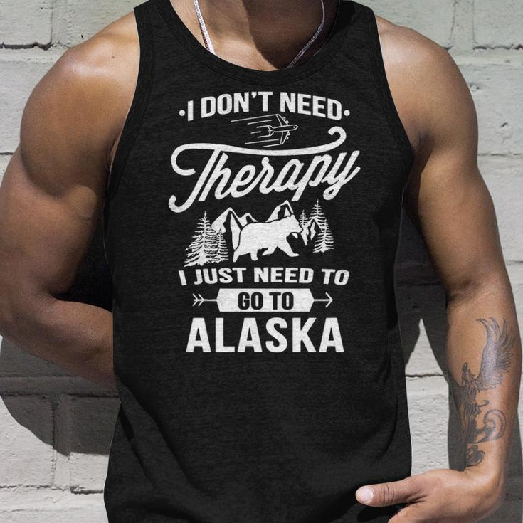 I Don't Need Therapy I Just Need To Go To Alaska Tank Top Gifts for Him