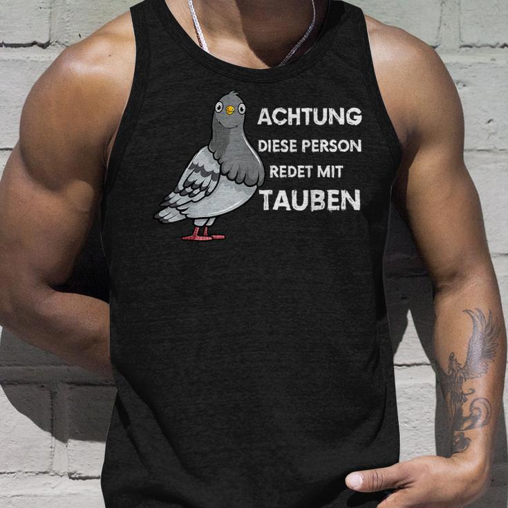 With Dove City Doves Achtung Dieser Person Talk With Doves Tank Top Geschenke für Ihn