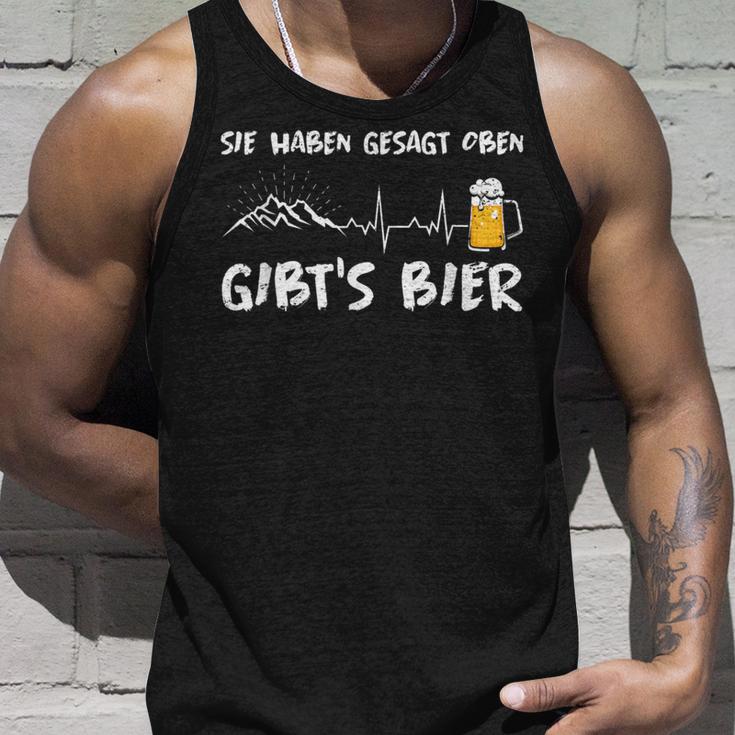 Du Haben Gesagt Oben Gibt's Bier Berge Wander Tank Top Geschenke für Ihn