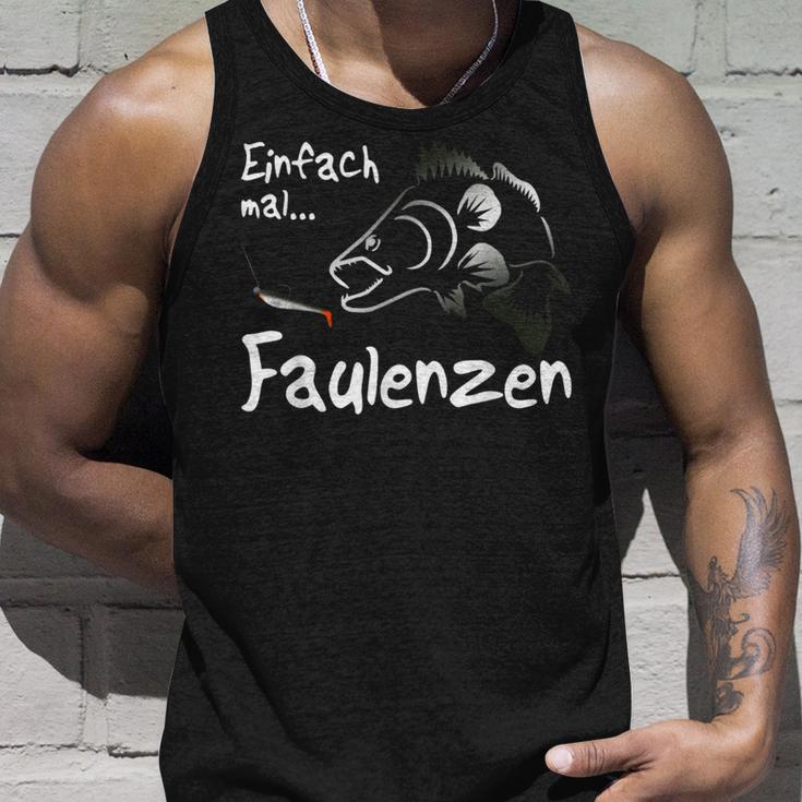 Easy Lazing Fishing Rubber Fish Zander Fishing Angler Tank Top Geschenke für Ihn