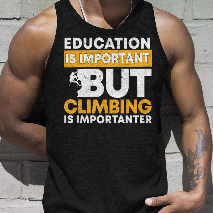 Education Climbing Wall Climber Rock Climbing Tank Top Gifts for Him