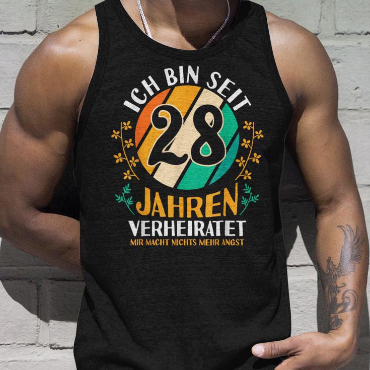 Ehe Nelkenhochzeit 28 Jahreerheiratet Hochzeitstag Tank Top Geschenke für Ihn