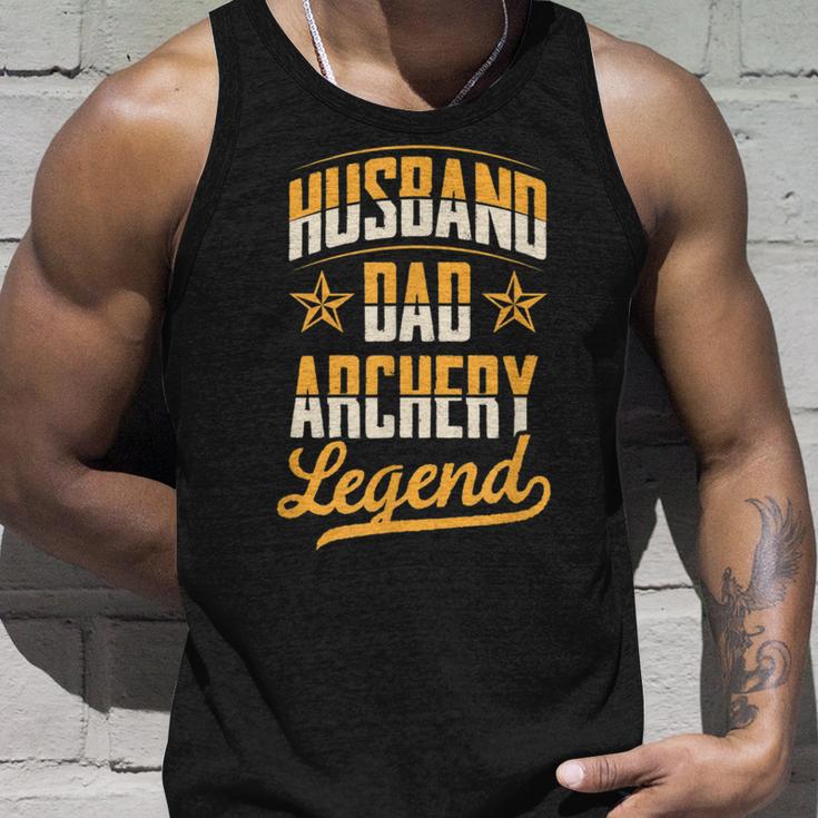 Ehemann Papa Bogenschießen Legende Bogenschützeateratertag Tank Top Geschenke für Ihn