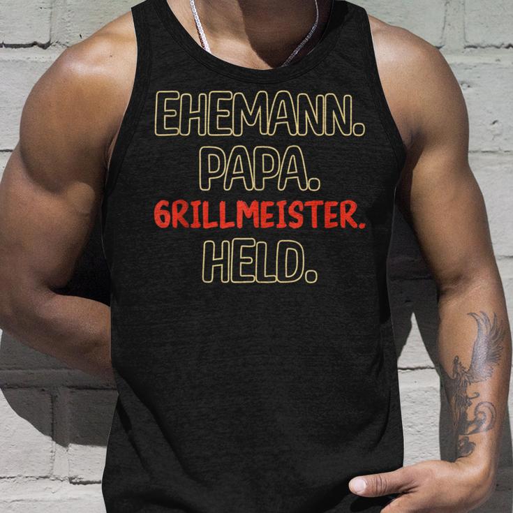 Ehemann Papa Grillmeister Tank Top Geschenke für Ihn