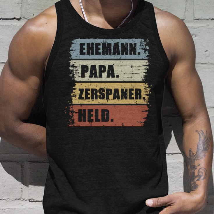 Ehemann Papa Zerspaner Held Zerspanungsmechanikeratertag Tank Top Geschenke für Ihn