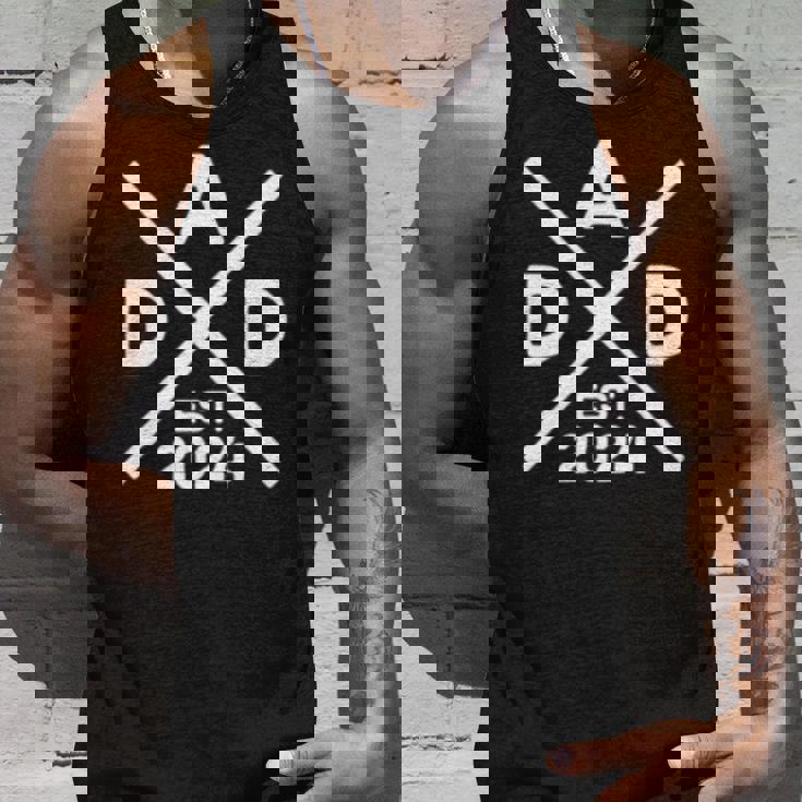 El Logotipo De Dad Est 2024 Saltire Dad 24 Sube De Nivel A Papá 2024 Sudadera Camiseta sin mangas Regalos para él