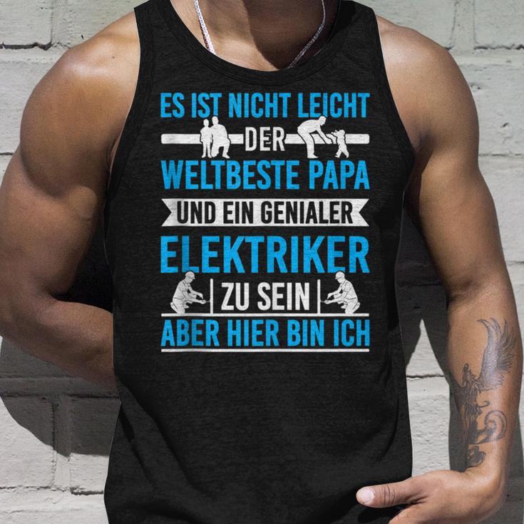 Elektriker Papa Spruch Genialer Elektronikerater Tank Top Geschenke für Ihn