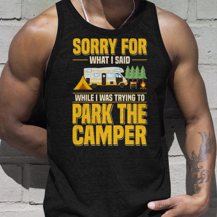 Entschuldigung Für Das Was Ich Gesagt Habe Lustiger Campingfahrer Parkplatz Wohnmobil Tank Top Geschenke für Ihn