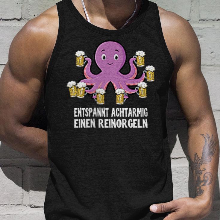 Entspannt Achtarmig Einen Reinorgeln Pocket Bier Party Tank Top Geschenke für Ihn